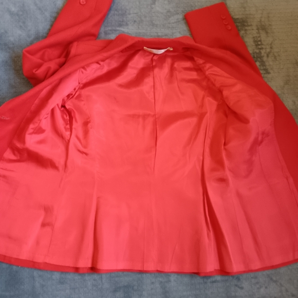 Pendleton Red Wool Blazer Suit Jacket, Approx. Size XS Vintage Career Coat - Picture 10 of 12